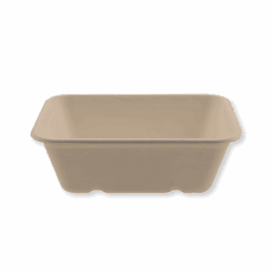 Kilo tray - Fiber container, 650ml / 1-comp