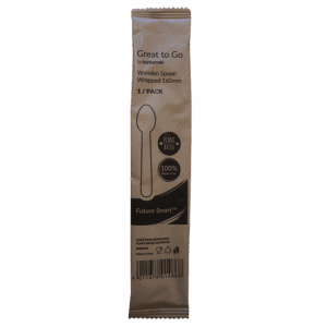 Future Smart™ wooden spoon, 160 mm (single wrapped)