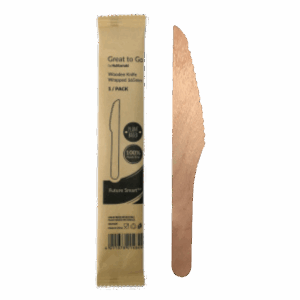 Future Smart™ wooden knife, 165 mm (wrapped)