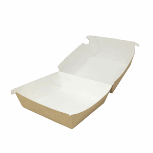Hamburger Box - brown, large