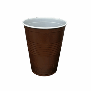 PS Vending cup, 150 ml (brown-white)