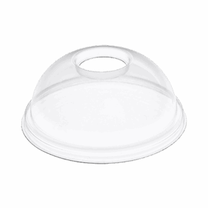 PET Dome Lid with hole ø 95 mm