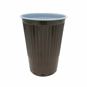 PS Thermo-Vending cup, 180 ml (brown-white)