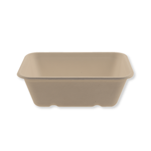 Kilo tray - Fiber container, 650ml / 1-comp