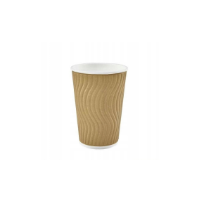 Natural- impresso double wall hot cup 300ml