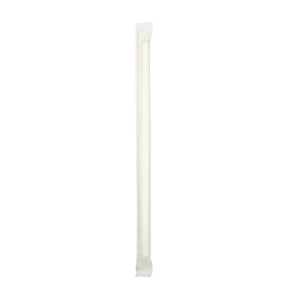 Paper straw 204x7,3mm white
