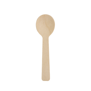 96mm wooden teaspoon coated