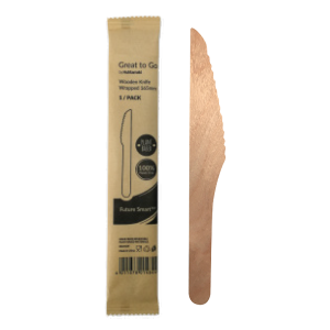 165mm wooden knife, wrapped